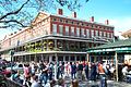 Lower Pontabla building, and portion of the awning of Café du Monde