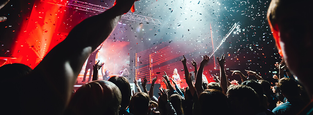 Crowds Cheering at a Concert