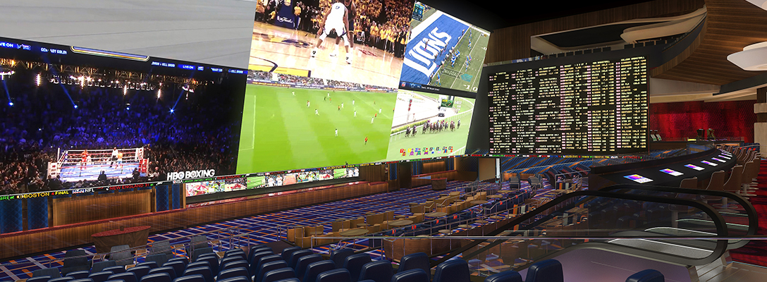 Mockup of Interior of Circa Sportsbook in Las Vegas