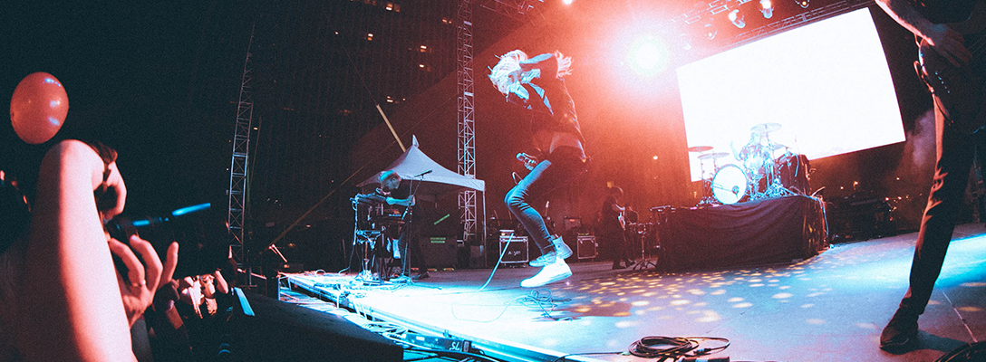 Artist on Stage at Las Rageous Rock & Metal Music Festival