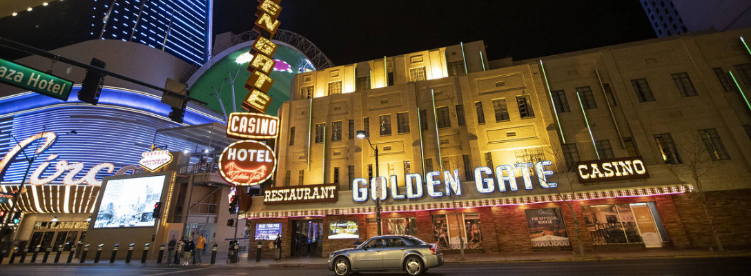 Outside of Golden Gate Las Vegas Unique Hotel